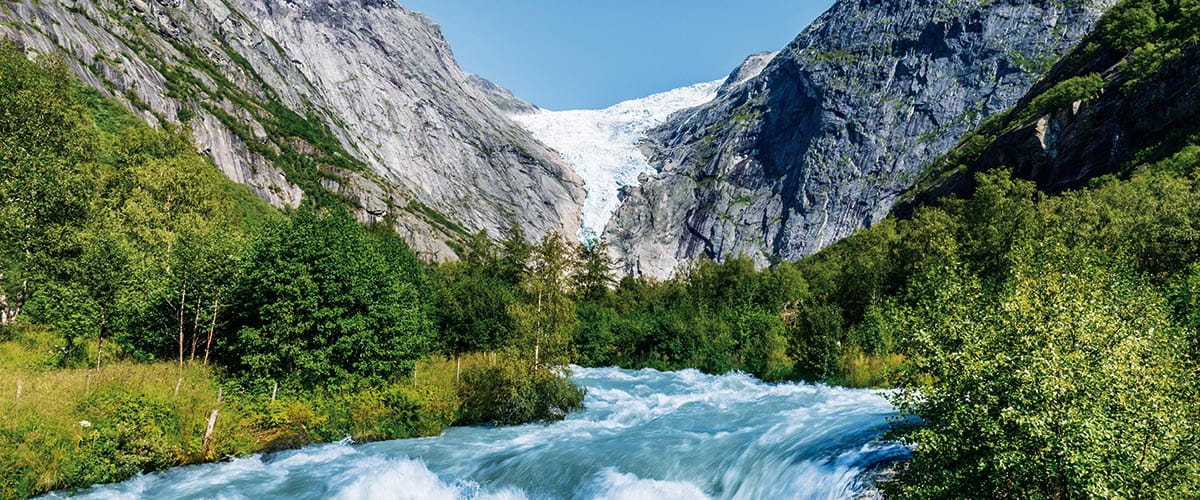 The Briksdal Glacier